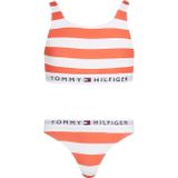 Tommy Hilfiger - Crop Bikini - Oranje/Wit - Bralette Bikini's