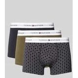 Tommy Hilfiger - Boxer Trunk Set - Veelkleurig - Geometrisch - Marineblauw Olijf