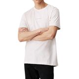 Calvin Klein - Monologo - T-shirt - Ivoor - 100% Regeneratief Katoen