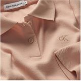 Calvin Klein - RIB SLIM - Polo - Lichtroze - Lange Mouwen