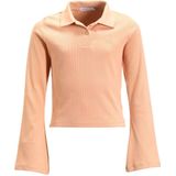 Calvin Klein - RIB SLIM - Polo - Lichtroze - Lange Mouwen