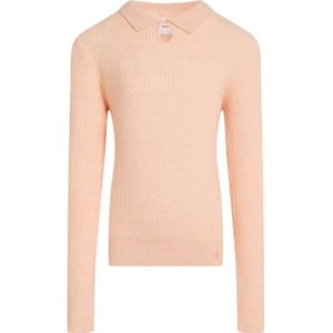 Calvin Klein - Blouse - Gebreid - Polo Halsband - Pink Sand