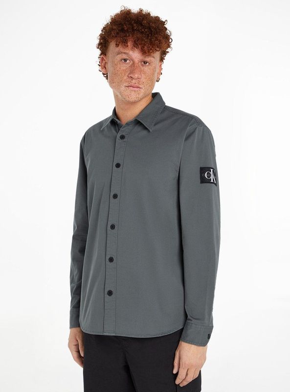 Calvin Klein Jeans - Overhemd - Wit - Katoen/Elastaan