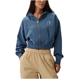 Sweatvest - Katoen - Lange Mouw - Ritssluiting - Logo