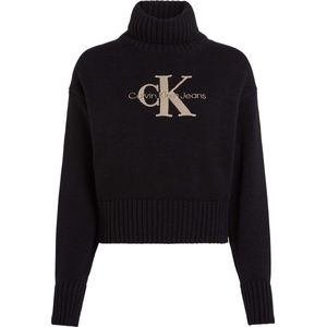 Ck Jeans Chenille Trui Monoloog Sw - Streetwear - Vrouwen