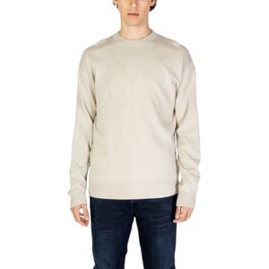 J30J326453 - Trui - Beige - 90% Katoen 10% Wol - Lange Mouw