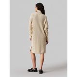 Calvin Klein - Gebreide Jurk - Katoen - Col - Extra Lange Mouwen
