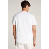 Calvin Klein - T-shirt - Wit - Monolog - Korte Mouwen - Ronde Hals