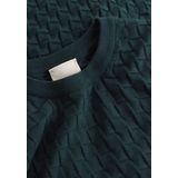 Calvin Klein - Pullover - Donkergroen - Katoen met Wol