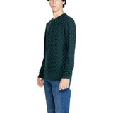 Calvin Klein - Pullover - Donkergroen - Katoen met Wol