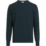 Calvin Klein - Pullover - Donkergroen - Katoen met Wol
