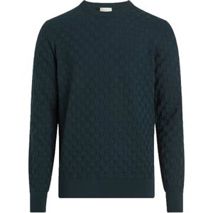 Calvin Klein - Pullover - Donkergroen - Katoen met Wol