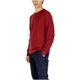 Calvin Klein Jeans - Ronde-Hals Knitwear - Bordeaux - 100% Wol