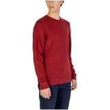 Calvin Klein Jeans - Ronde-Hals Knitwear - Bordeaux - 100% Wol