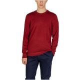 Calvin Klein Jeans - Ronde-Hals Knitwear - Bordeaux - 100% Wol