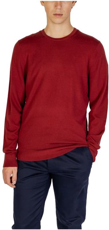Calvin Klein Jeans - Ronde-Hals Knitwear - Bordeaux - 100% Wol