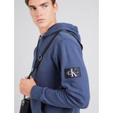 Calvin Klein - Hoodie - Ink Blauw - 100% Regeneratief Katoen - Regular Fit
