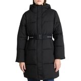 Calvin Klein Jeans - Longline Hooded Puffer Jacket - Zwart - Windjack