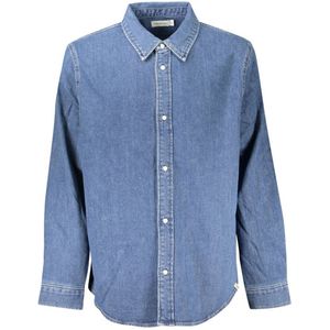 Denim Shirt - Blauw - Longsleeve