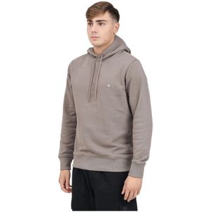 Calvin Klein Jeans, Heren, Sweatshirts & Hoodies, Beige, Maat: 2XL Katoen,