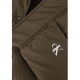 Calvin Klein Jeans - Turtleneck Hooded Zip Jacket - Jack - Bruin - 100% Polyamide