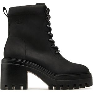 Calvin Klein - Yw0yw01548 - Booties - Zwart - Leer