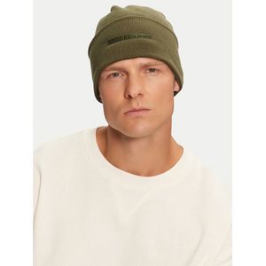 Calvin Klein Jeans, Accessoires, Heren, Groen, ONE Size, Katoen, Groene Katoenen Hoeden & Mutsen