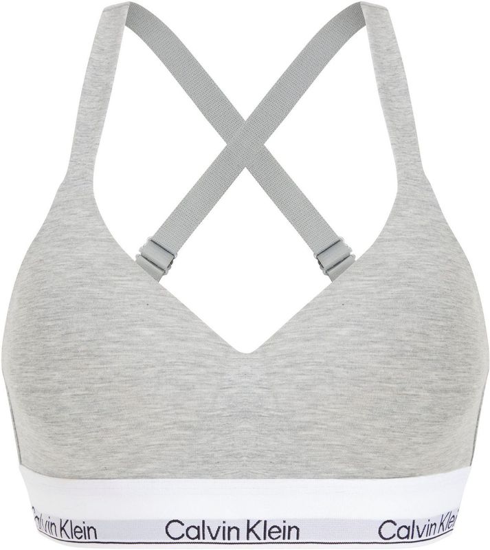 Calvin Klein Bralette dames - Lift -  Icon Cotton Modal  - Grijs