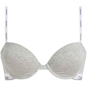 Calvin Klein - LIGHTLY LINED DEMI - Beugel-bh - Grey - Gevoerd, Jersey, Elastisch