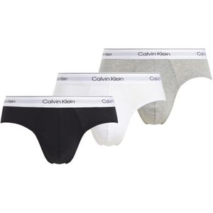 Calvin Klein - Heren Ondergoed - Zwart - Katoen - 3-pack Plain Briefs