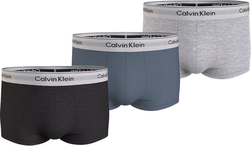 Calvin Klein 3-Pack Trunks heren - Calvin klein ondergoed heren - Modern Cotton - Katoenen mannen onderbroeken - Calvin klein onderbroek  - Blauw