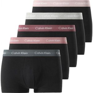 Calvin Klein - Low Rise Boxershorts - Zwart - 5 Eenheden - Katoen