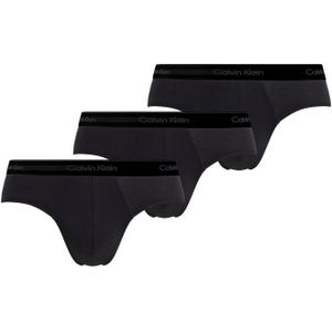 Calvin Klein onderbroeken 3-pack heup slips heren - Hip Brief - Katoenen heren ondergoed - Mannen onderbroeken  - Zwart