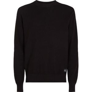 Calvin Klein - J30J326746 - Gebreide Trui - Zwart - Katoen