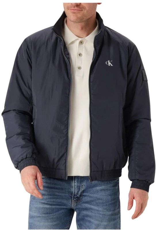 Calvin Klein Gewatteerde Harrington Overige jassen voor heren, India-inkt, XXS