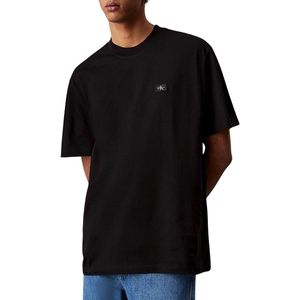 Calvin Klein - Woven Label - T-shirt - Zwart - Katoen