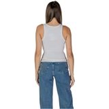 Haltertops - Effen - Jersey - Mouwloos - Slanke Pasvorm