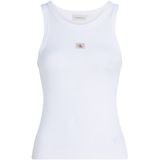 Haltertops - Effen - Jersey - Mouwloos - Slanke Pasvorm