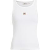 Haltertops - Effen - Jersey - Mouwloos - Slanke Pasvorm