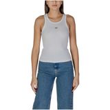 Haltertops - Effen - Jersey - Mouwloos - Slanke Pasvorm