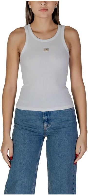 Haltertops - Effen - Jersey - Mouwloos - Slanke Pasvorm