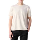 Calvin Klein - Heren T-shirt - Beige - 100% Biologisch Katoen