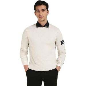 Calvin Klein - Slim Fit T-shirt - Beige - Lange Mouwen - 100% Katoen