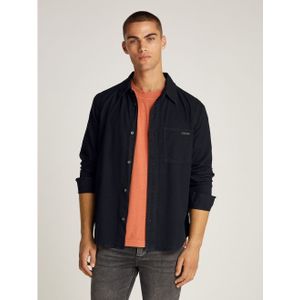 Calvin Klein - Overhemd - Zwart - Katoen - Lange Mouwen