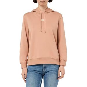 Calvin Klein Jeans Dames WOVEN LABEL REGULAR HOODIE J20J225085 Pullover Hoodie, Roze (Toscane), XS, Roze (Toscane), XS