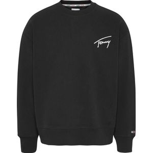 Tommy Jeans - Heren Sweaters Signature Crew Sweater - Zwart
