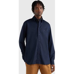 Tommy Hilfiger Heren Overhemden Core Flex Poplin Zwart