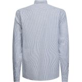 Tommy Hilfiger - Core 1985 Flex Oxf Shirt - Casual Overhemd - Carbon Navy/Wit - Biologisch Katoen