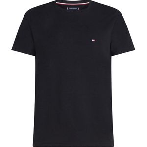 Tommy Hilfiger - Core Stretch Slim T-shirt - Zwart - Katoen