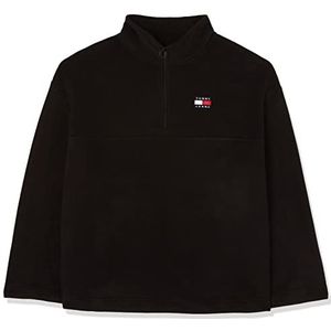Tommy Hilfiger Dames Tjw Ovrszd Badge Polar Fleece Sweatshirts, Zwart, XL, Zwart, XL
